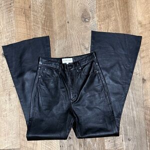 SLVRLAKE Leather Wide-Leg Jeans